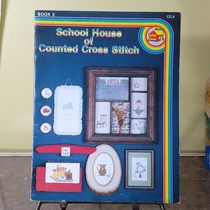 Vtg School House of Counted Cross Stitch ©1981